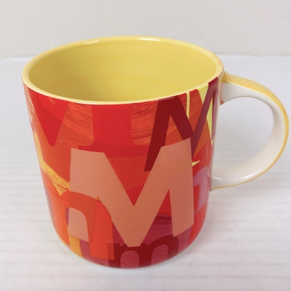 Anthropologie Lottie Monogram Mug Letter M 18oz